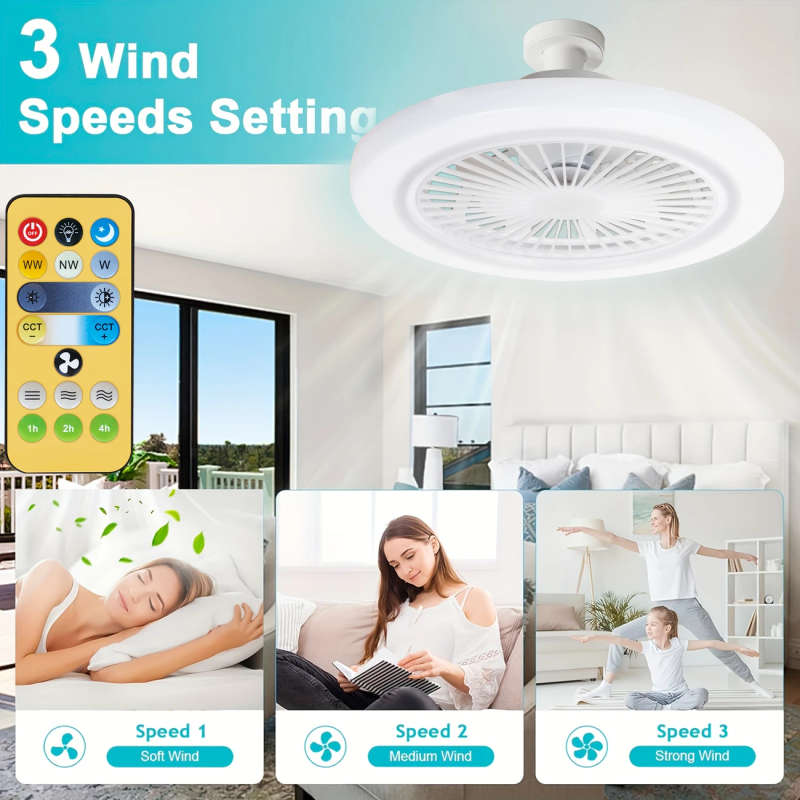 Ceiling Fan Light With Remote Control