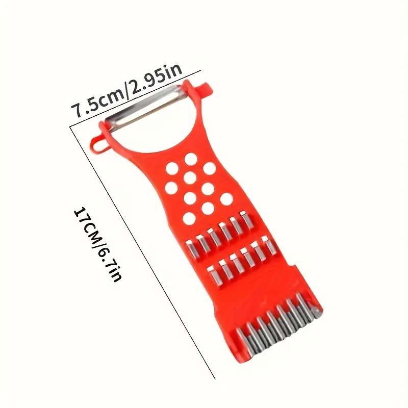 1pcs Durable Abs Plastic Multi  Function Kitchen Gadgets Carrot Grater