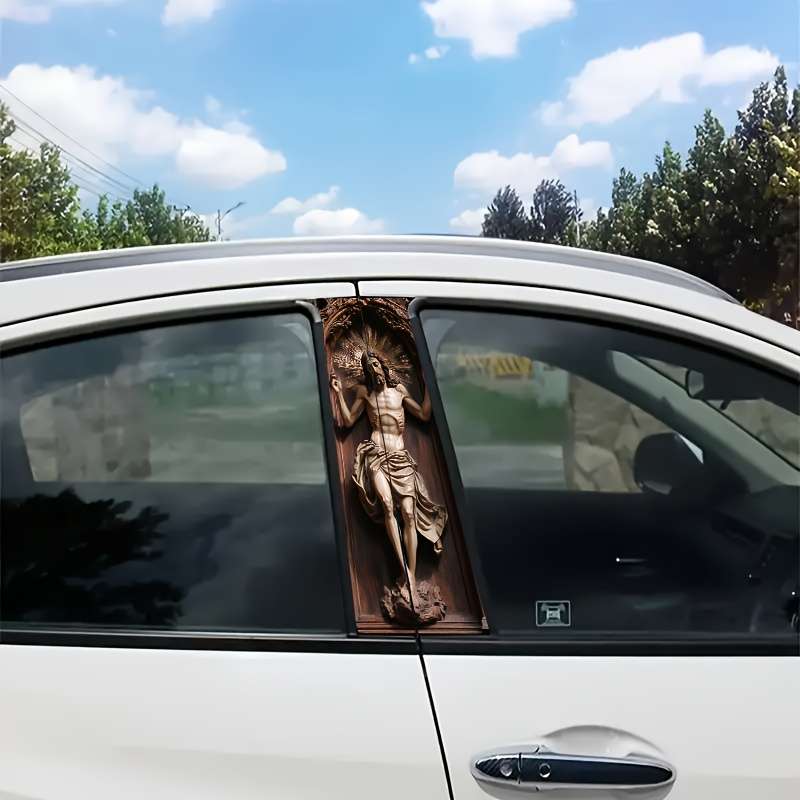 Luxury 2PCS Set  Left And Righ Jesus Christian Themed Stickers