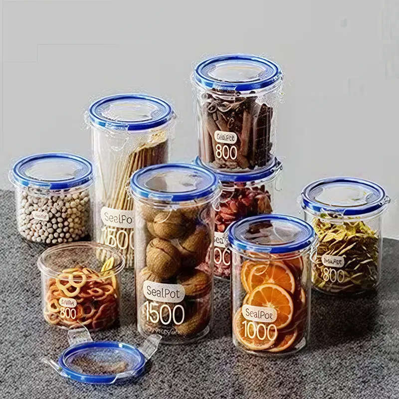 6pcs 800ml+1000ml Large Capacity Airtight Containers