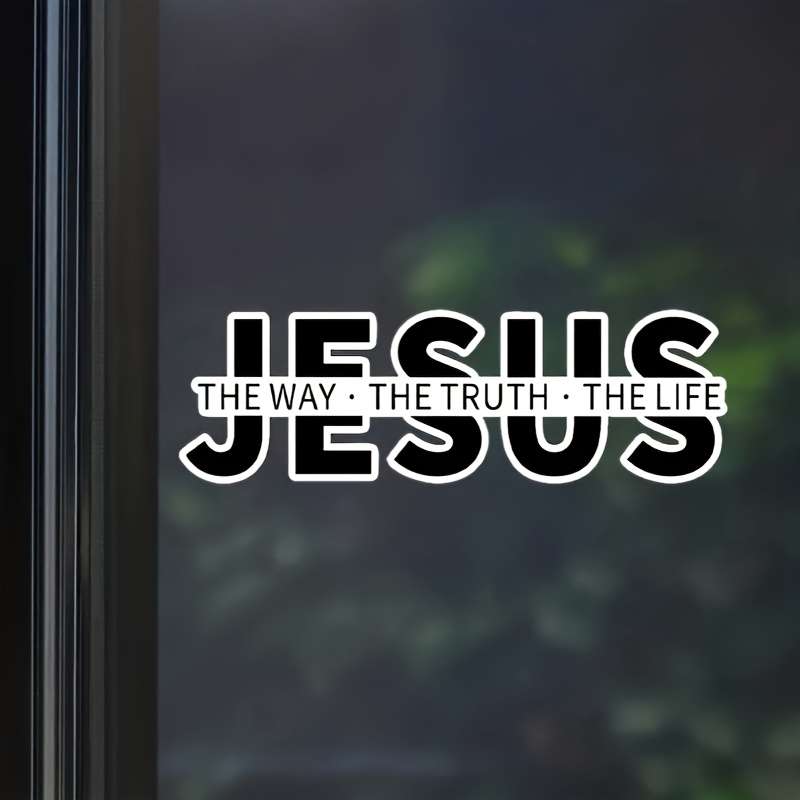 1pc 18cm  7inx5.7cm  2.24in Jesus Christian Themed Stickers