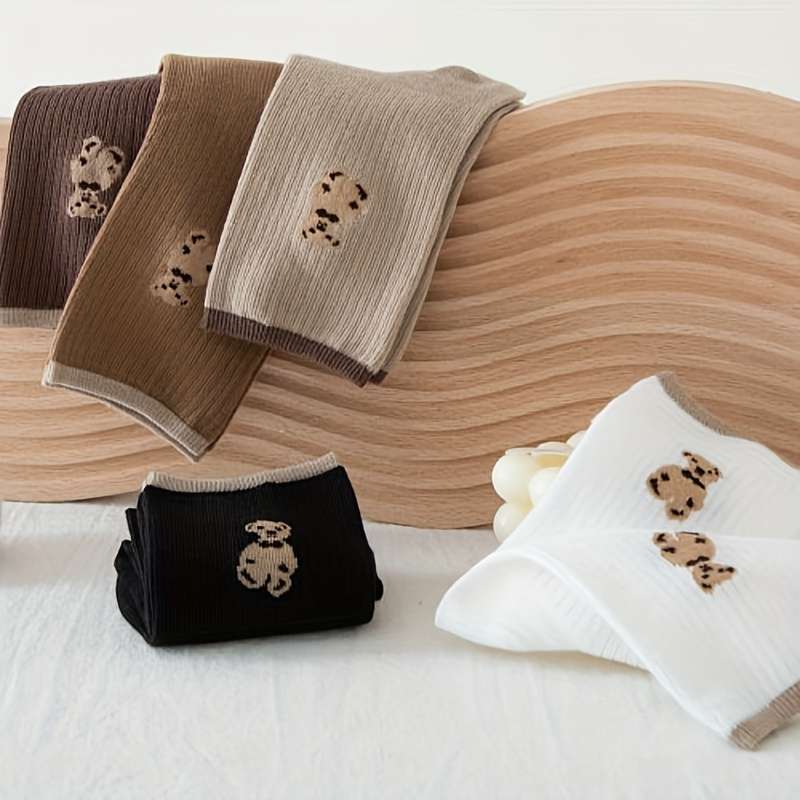 5 Pairs All One Size High Elastic Socks