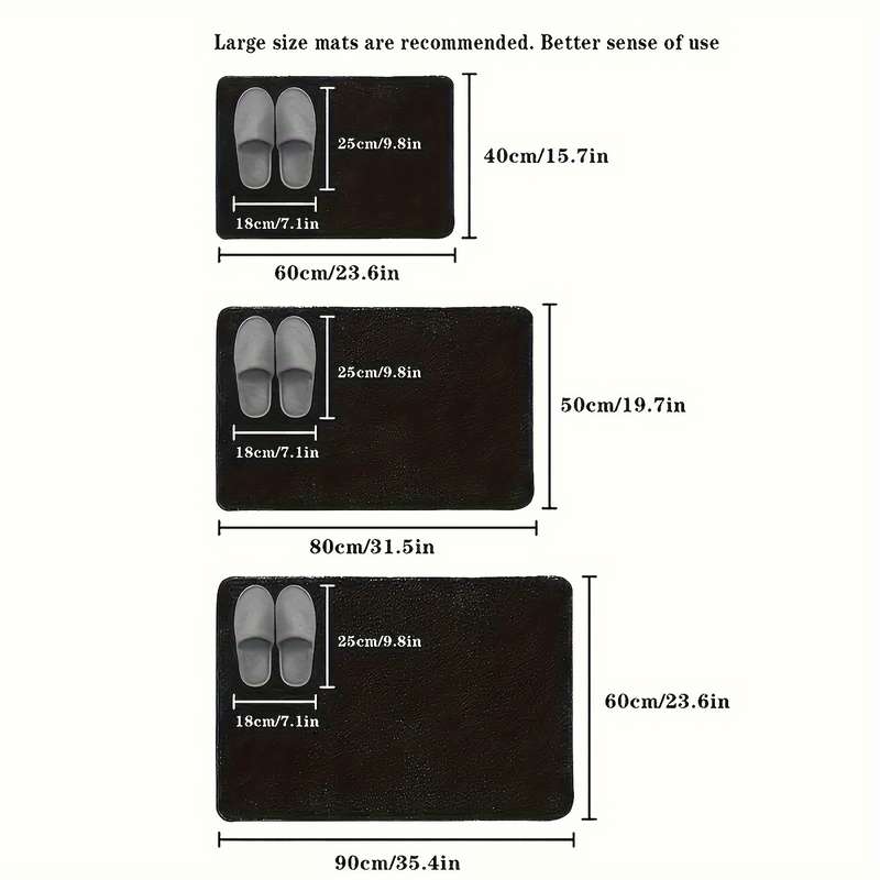 1Pc 40x60cm 15.7x23.6inch Floor Mat
