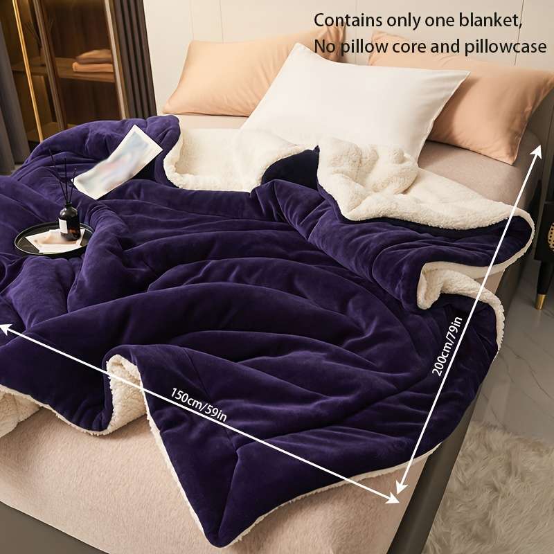 1ps Blanket Color Milk White size 180x200cm