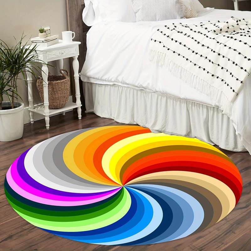 1Pc Round 59x59inch 150x150cm Floor Mat