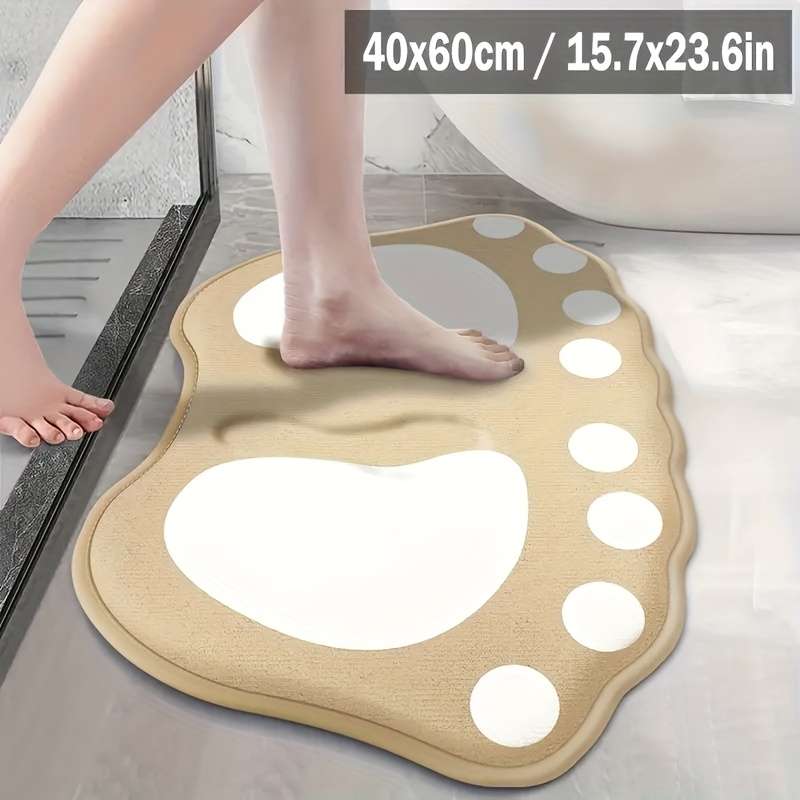 1Pc Beige Color 40x60cm Floor Mat