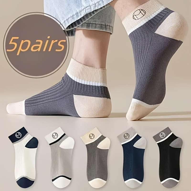 5 Pairs Mixed Color One Size High Elastic Socks