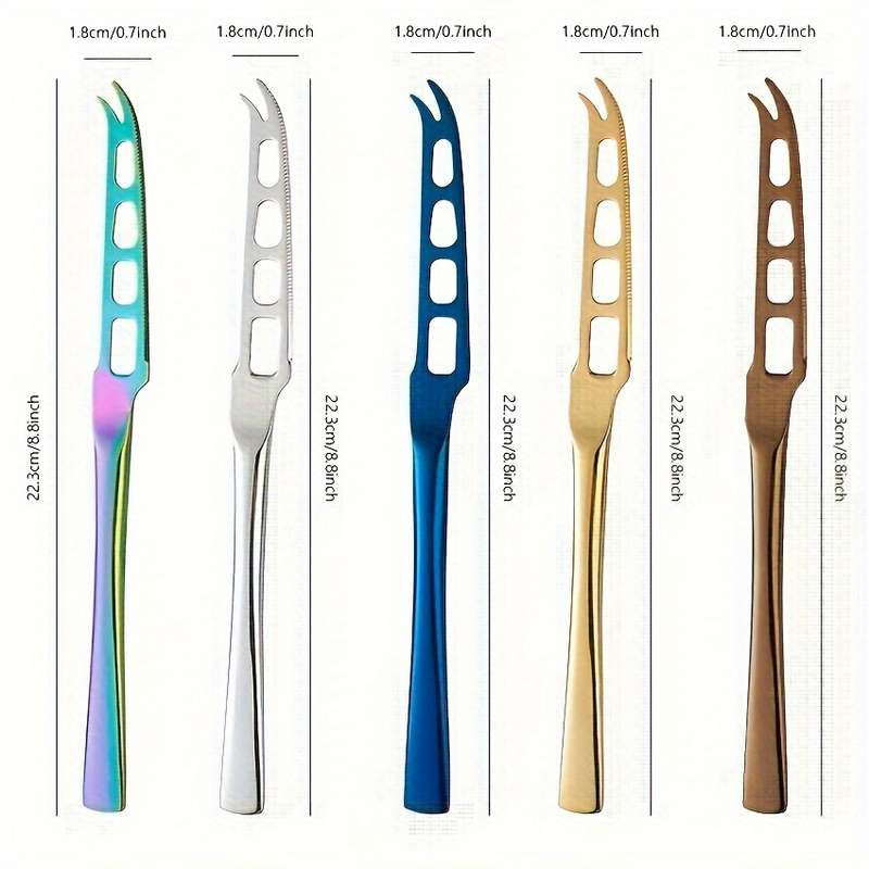 1pc Cheese Knife Stainless Steel Cheese Slicer Butter Cutting Knife Bread Fruit Jam Kitche