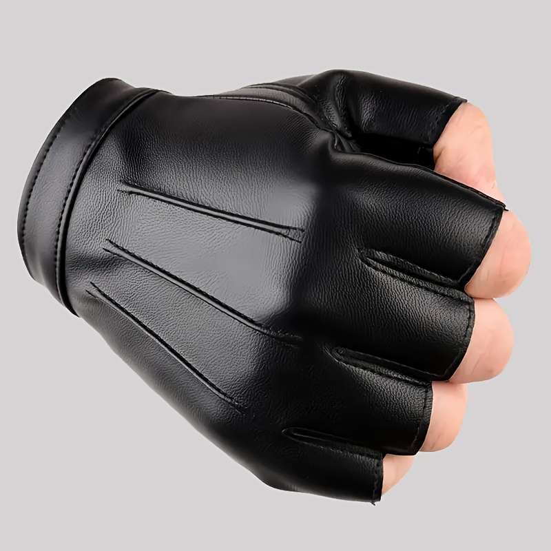 1 Pair Black Outdoor Sports Gloves
