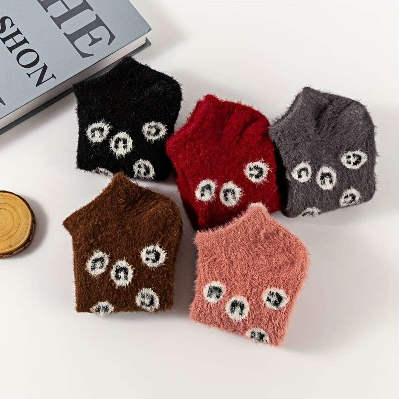 Sock 5 Pairs Gray  One Size