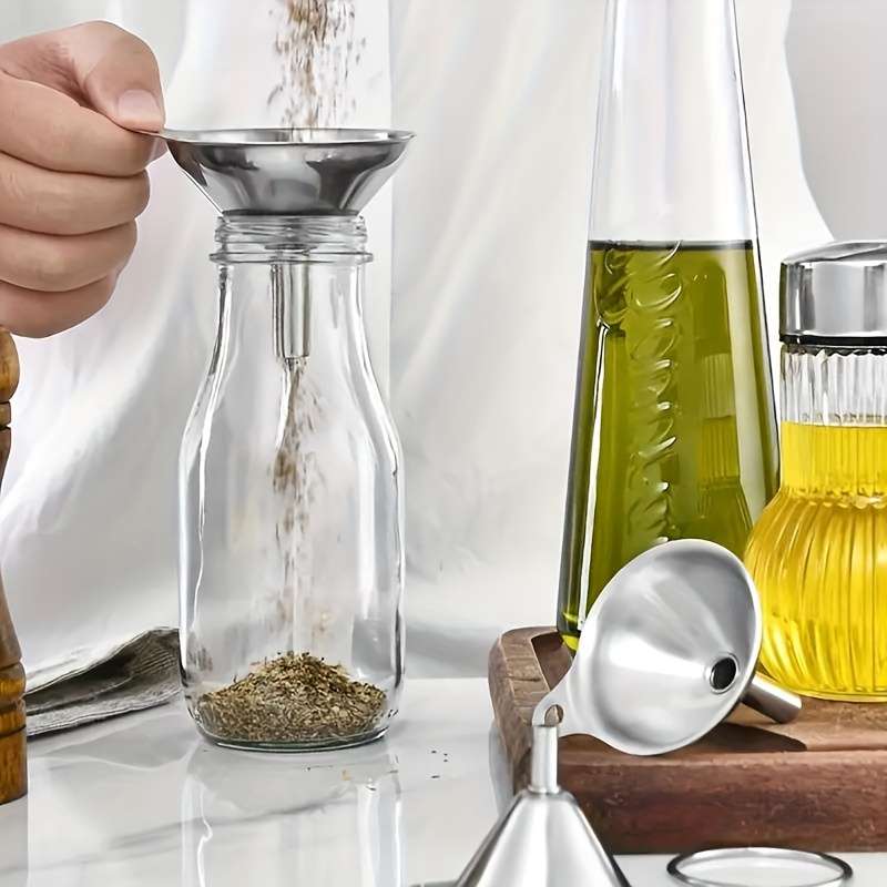 3pcs Stainless Steel Multi-Purpose Funnel Set Heat Resistant Super Versatile for Pouring And