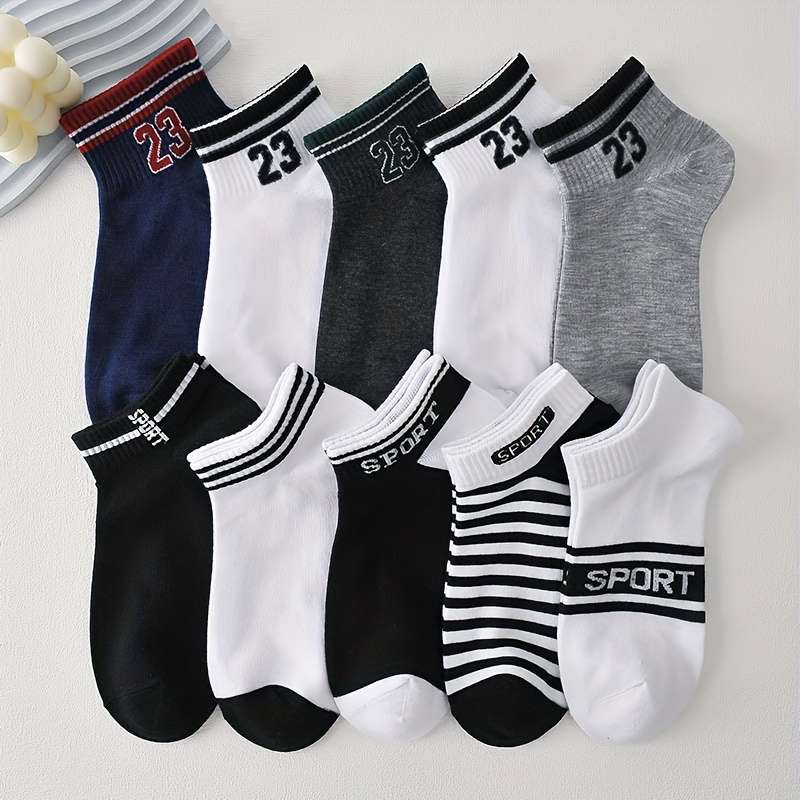 10 Pairs Mixed Colors One Size High Elastic Socks