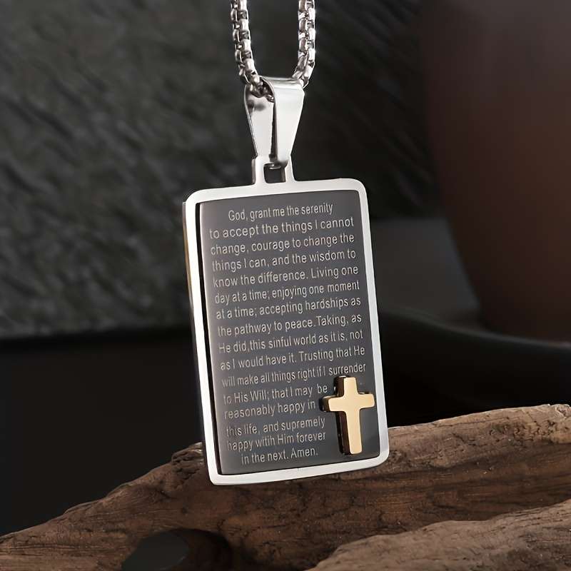 1 Piece Silvery Jesus Theme Pendant