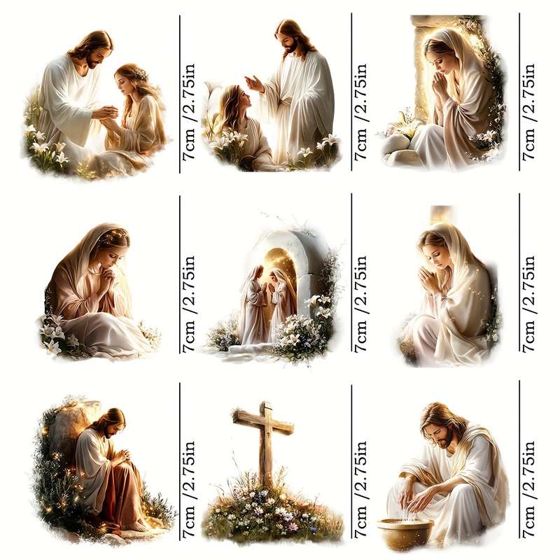1pc  Jesus Christian Themed Stickers
