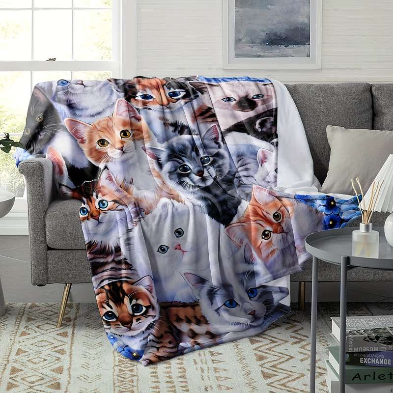 1ps Blanket Color Blue Dog size 130150cm