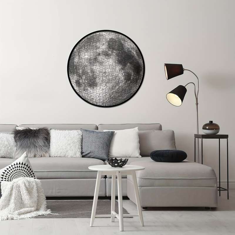 1000pcs Moon-Themed Relax Puzzle Durable Paper Material