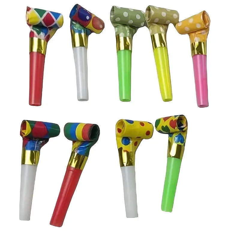 10pcs Colorful Party Blowers