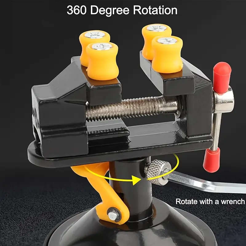 1pc Mini Table Vise Clamp 360 Suction Vice Clamp Drill Press Vise Table Bench Vice Craft Vise DIY