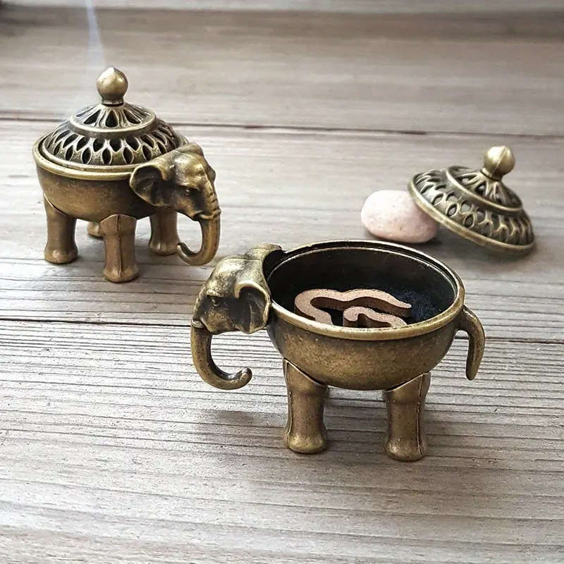 Vintage Elephant Incense Burner