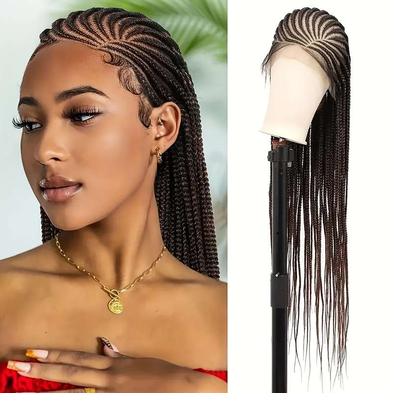 1Pc Black 86.36cm Fashion Design Wig