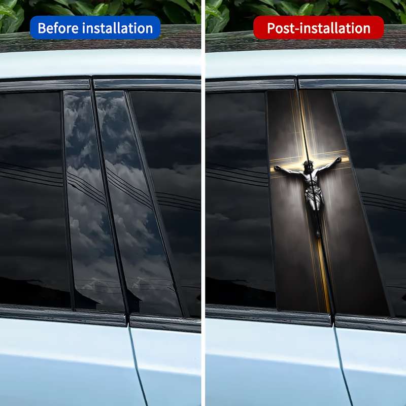 2pcs 25cm50cm Jesus Christian Themed Stickers