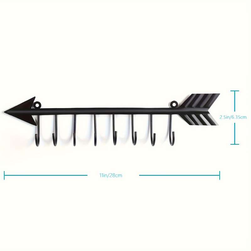 2pcs Modern Metal Key Holder Rack Wall-Mounted Key Organizer Hooks Easy Install Fashionable Entr
