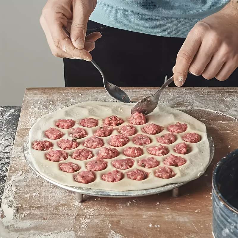 1pc Easy-to-Use Aluminum Dumpling Maker 37-Hole Ravioli Press for DIY Dough Pastry Perfect for
