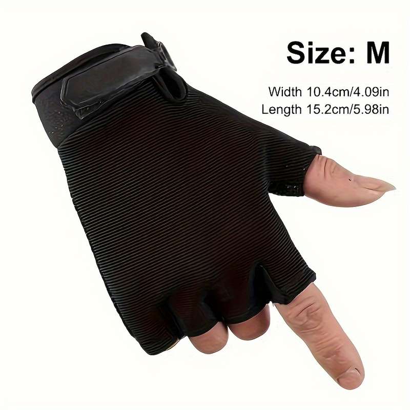 1 Pair Black Size XL Outdoor Sports Gloves