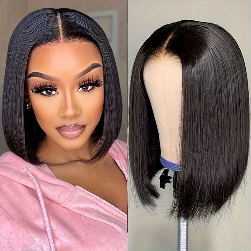 1Pc Black 30.48cm Fashion Design Wig