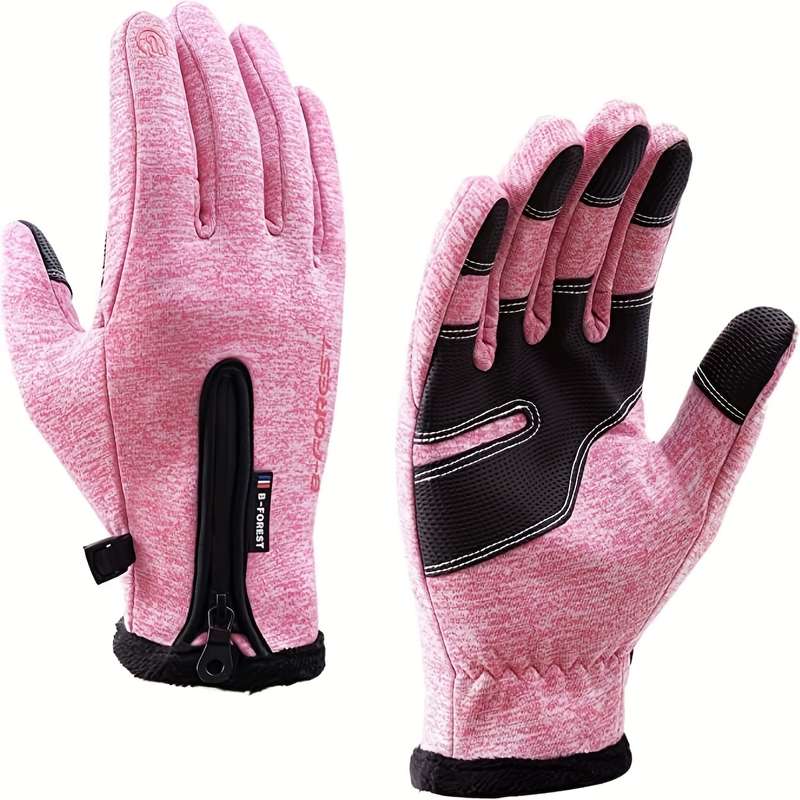 1 Pair Gray Size M Warm Gloves