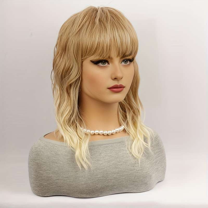 1Pc From Burgundy To Red 40.64cm Fashion Design Wig