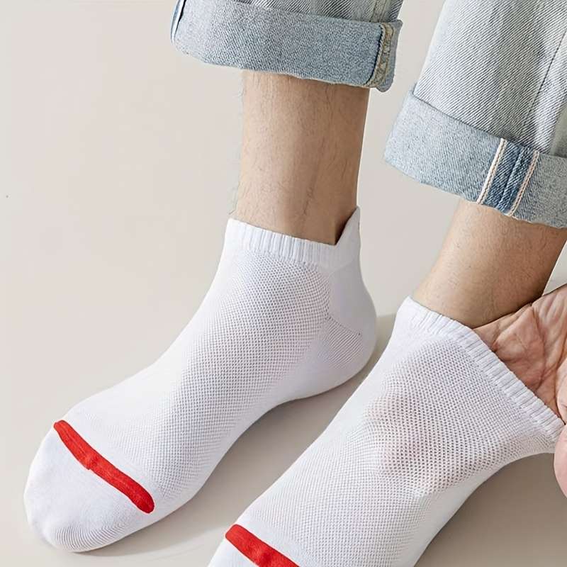 10 Pairs Of Mixed Colors One Size High Elastic Socks