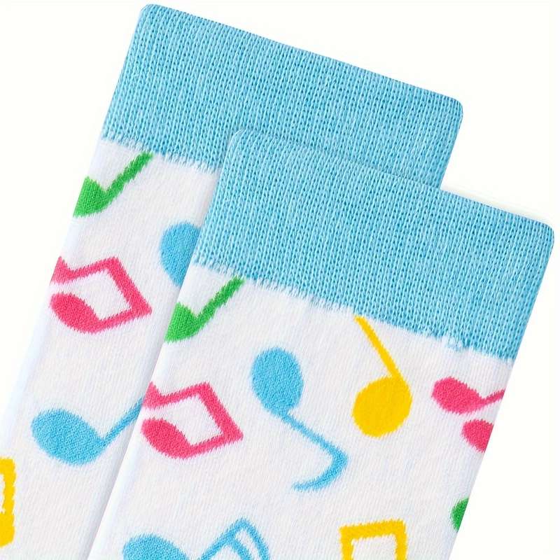 1 Pair Of Mixed Colors One Size Socks