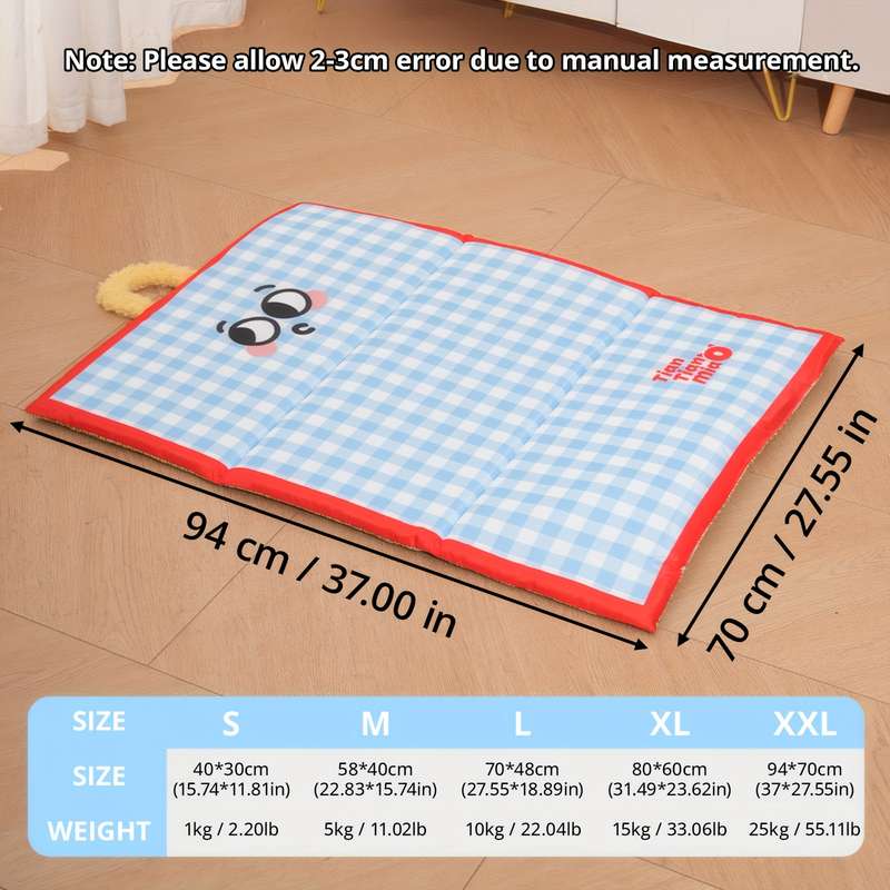 1piece Cartoon Blue Cooling Pad