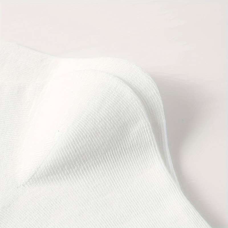 1 Pair White One Size Socks