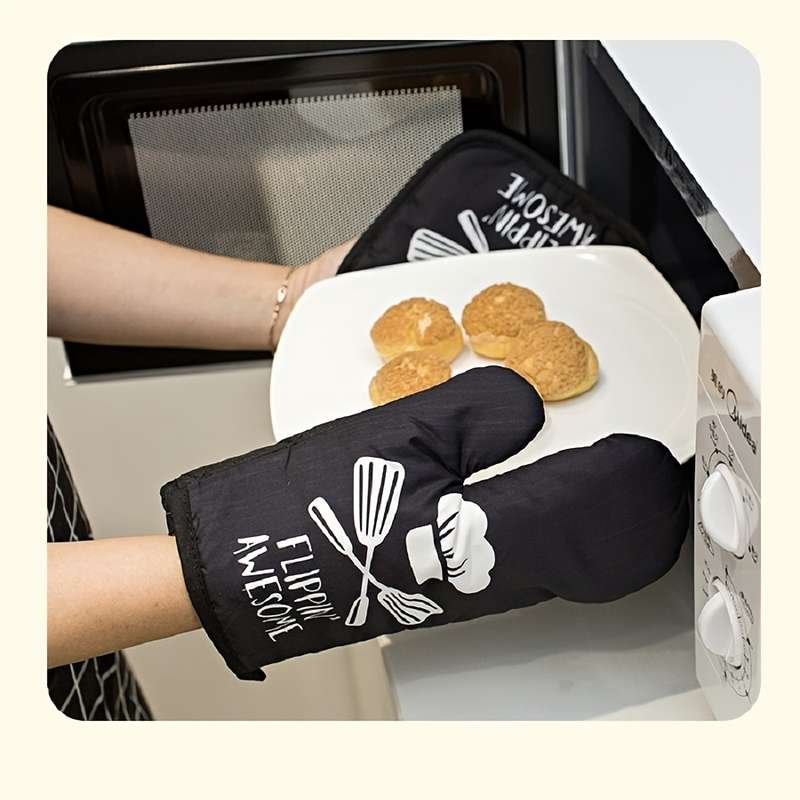 2pcs 1Set Creative Cow Pattern Plaid Sunflower Zebra-Stripe And Stripes Heat Insulation Pad Ove