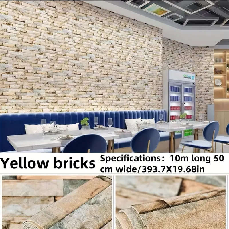 Waterproof 3D Foam Brick Pattern Thickened Wallpaper Sticker