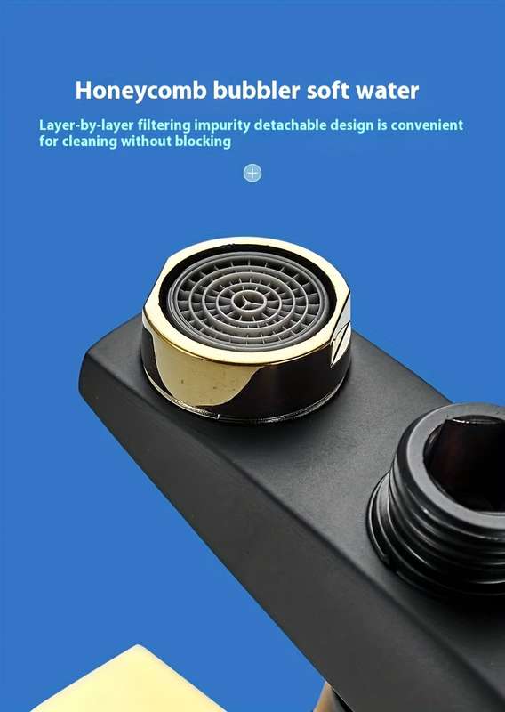 1PC Black Golden       ISEE Faucet