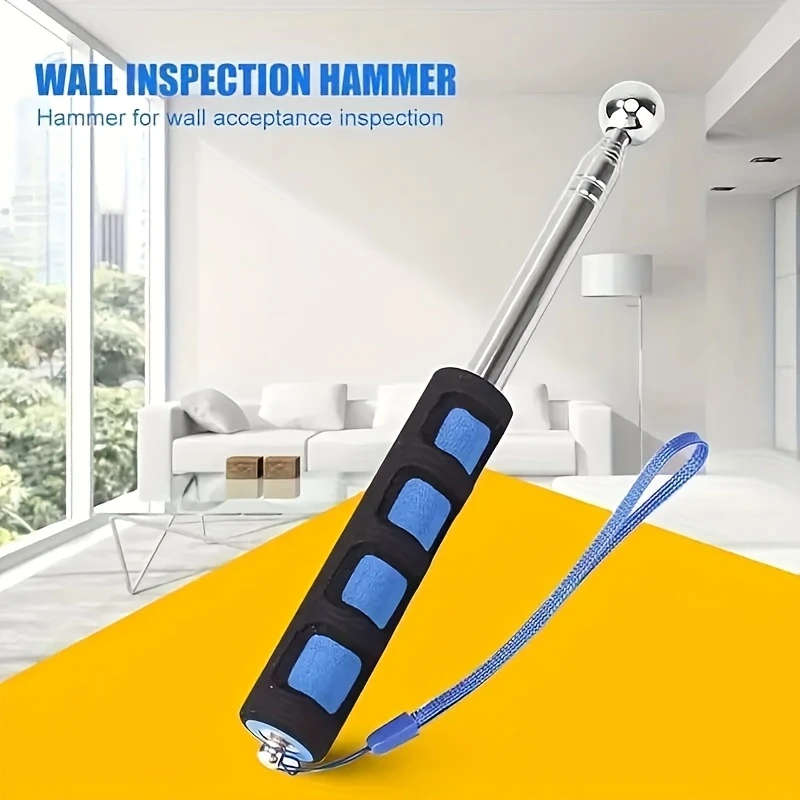 1Pc Heavy Duty Telescopic Hammer Stainless Steel Multi Use For Home Inspection