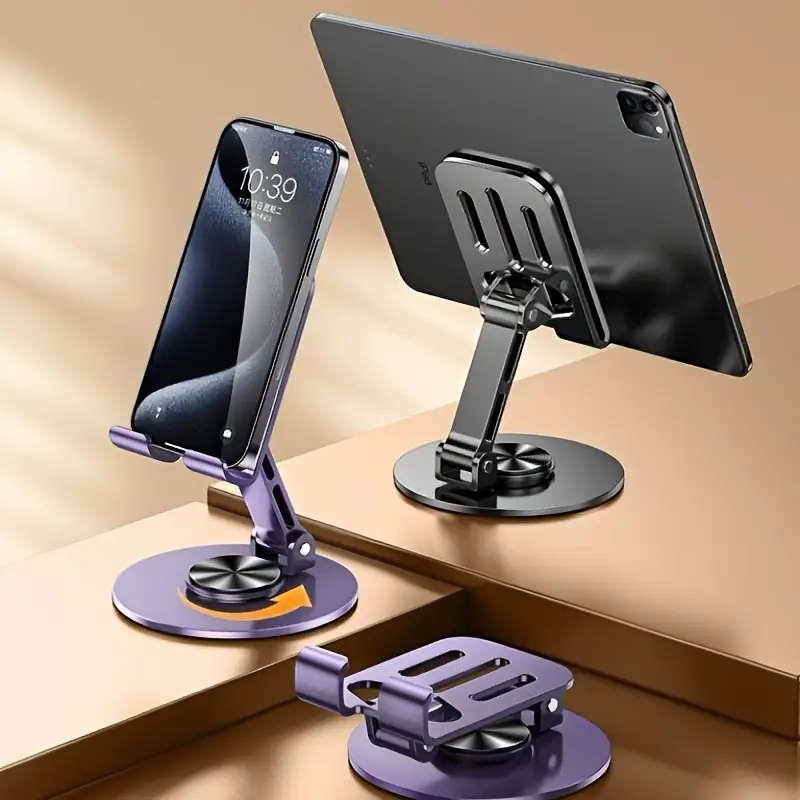All-metal 360-degree rotating pressure-reducing universal stand suitable for mobile phones and table