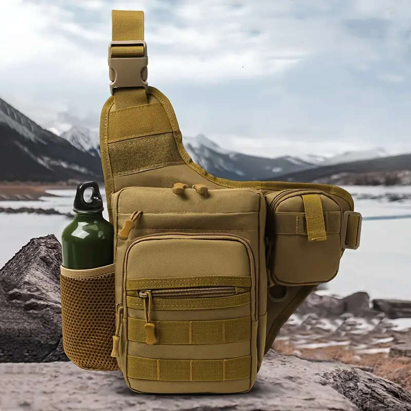 1pc Leisure Crossbody Bag For Travel Climbing Camping Color sent randomly