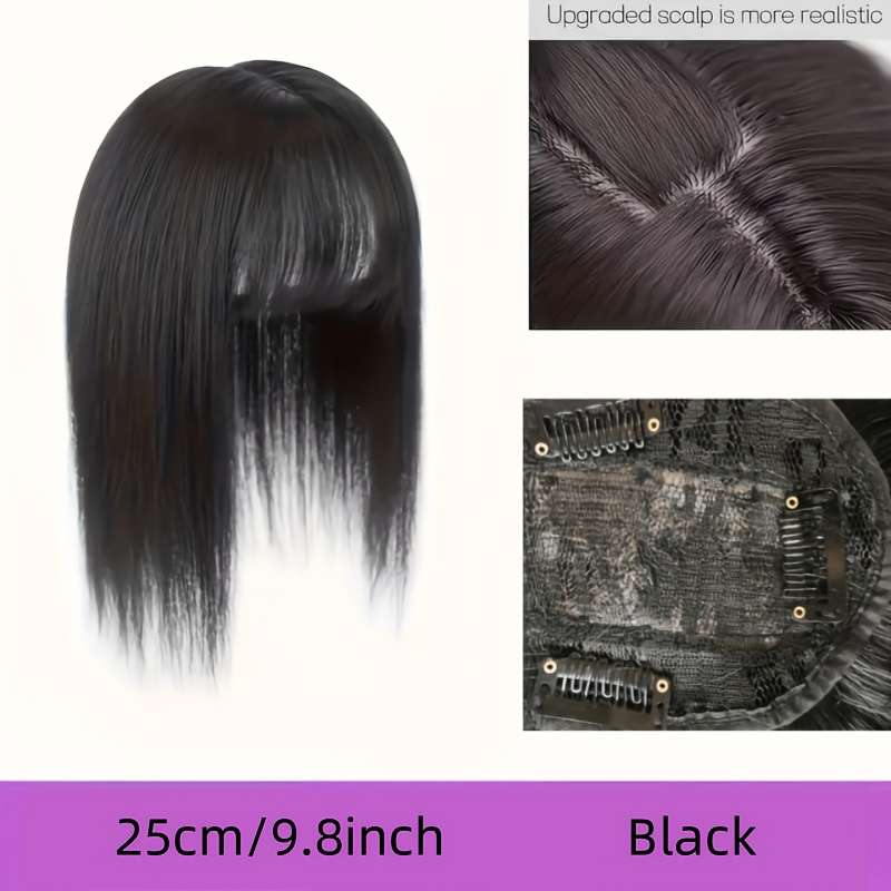 1Pc Black 20.32cm Fashion Design Wig