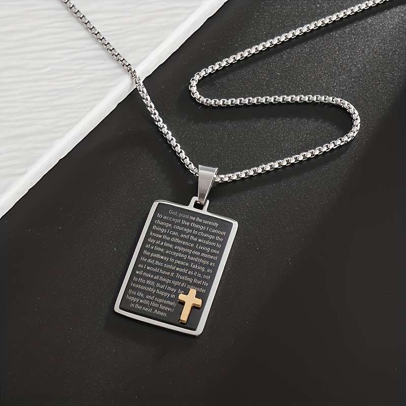 1 Piece Silvery Jesus Theme Pendant