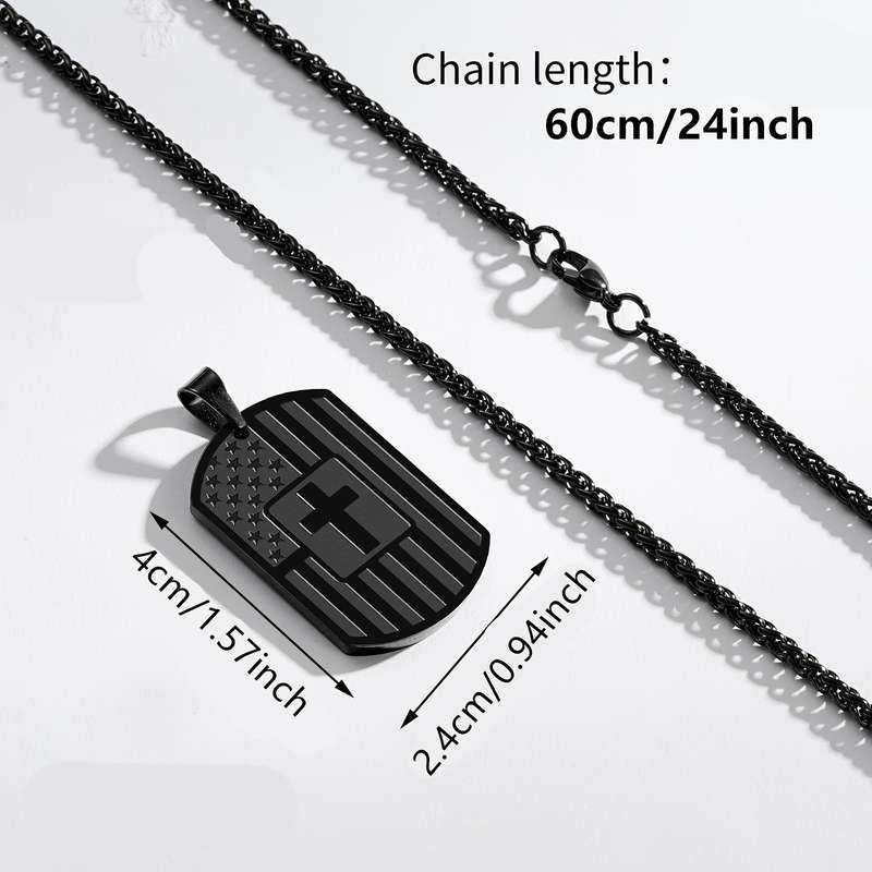 1 Piece Black Jesus Theme Pendant