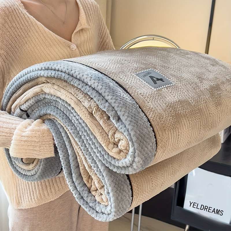 1ps Blanket Color Coffee B size 200x230cm