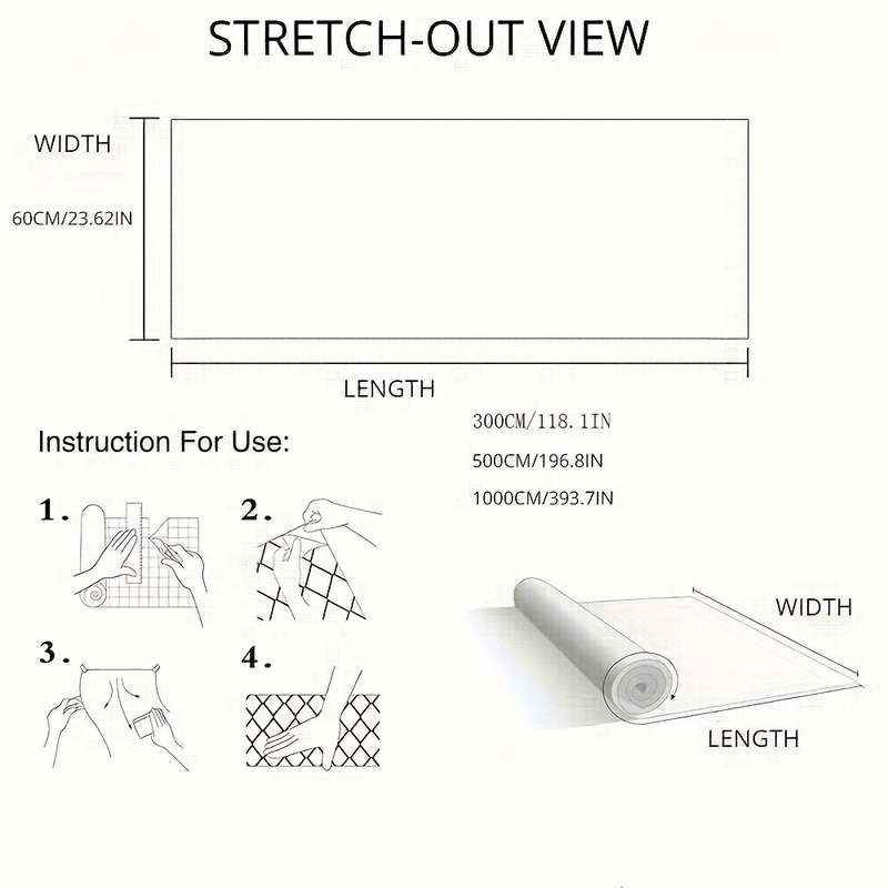 1PC Wall Stickers300cmx60cm 118.11inx23.62in