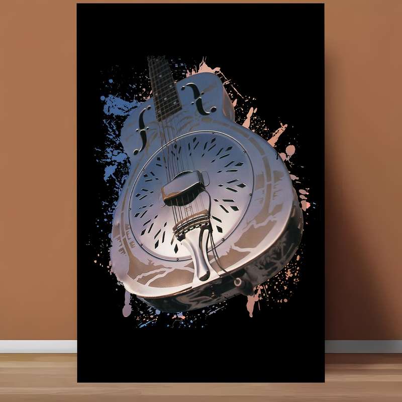 1pc One Piece of Dire Straits Brothers Frameless Canvas Artwork Measuring 30.48X45.72 cm Designed