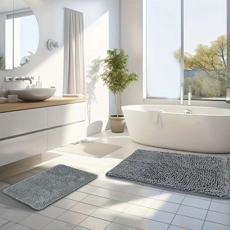 1Pc Dark Gray 40x60cm 15.74x23.62inch Floor Mat