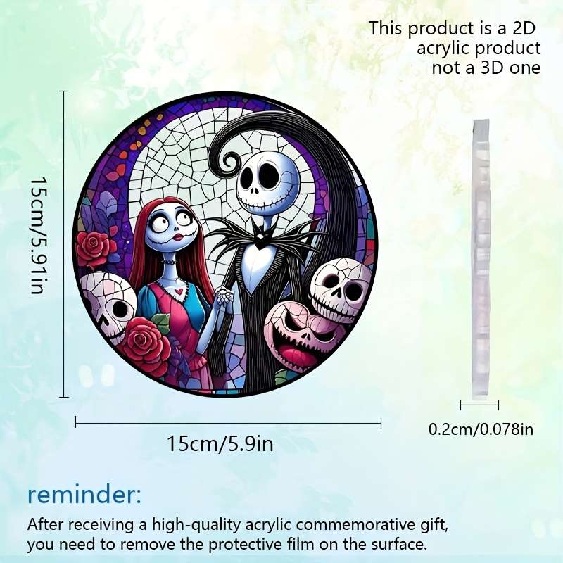 1pc 2D Flat  Art Deco Acrylic Frameless Decorative Light Fixture Hanging Decoration Perfect for G