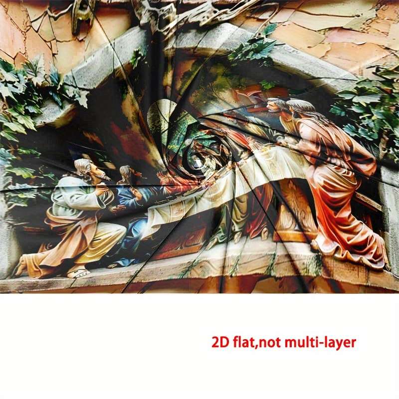 1pc 41.3x59in  105X150cm Jesus Christian Themed Stickers